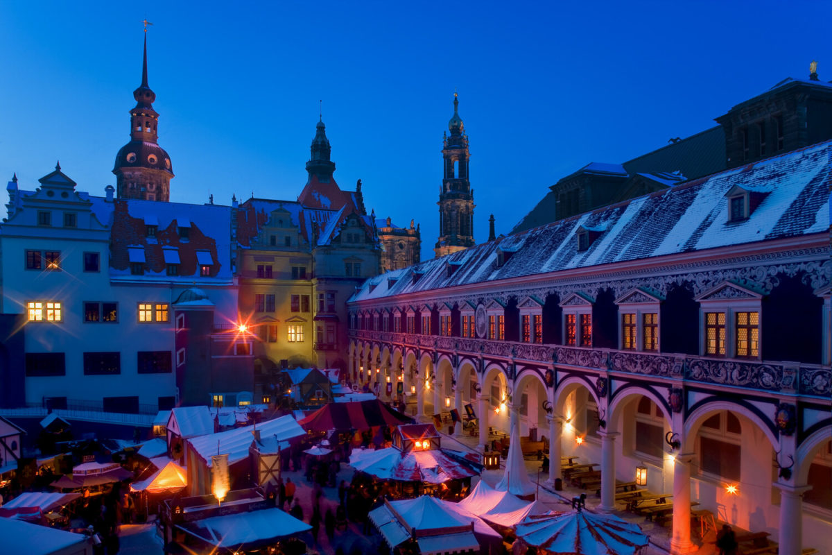 Mittelalter-Weihnachtsmarkt im Stallhof Dresden