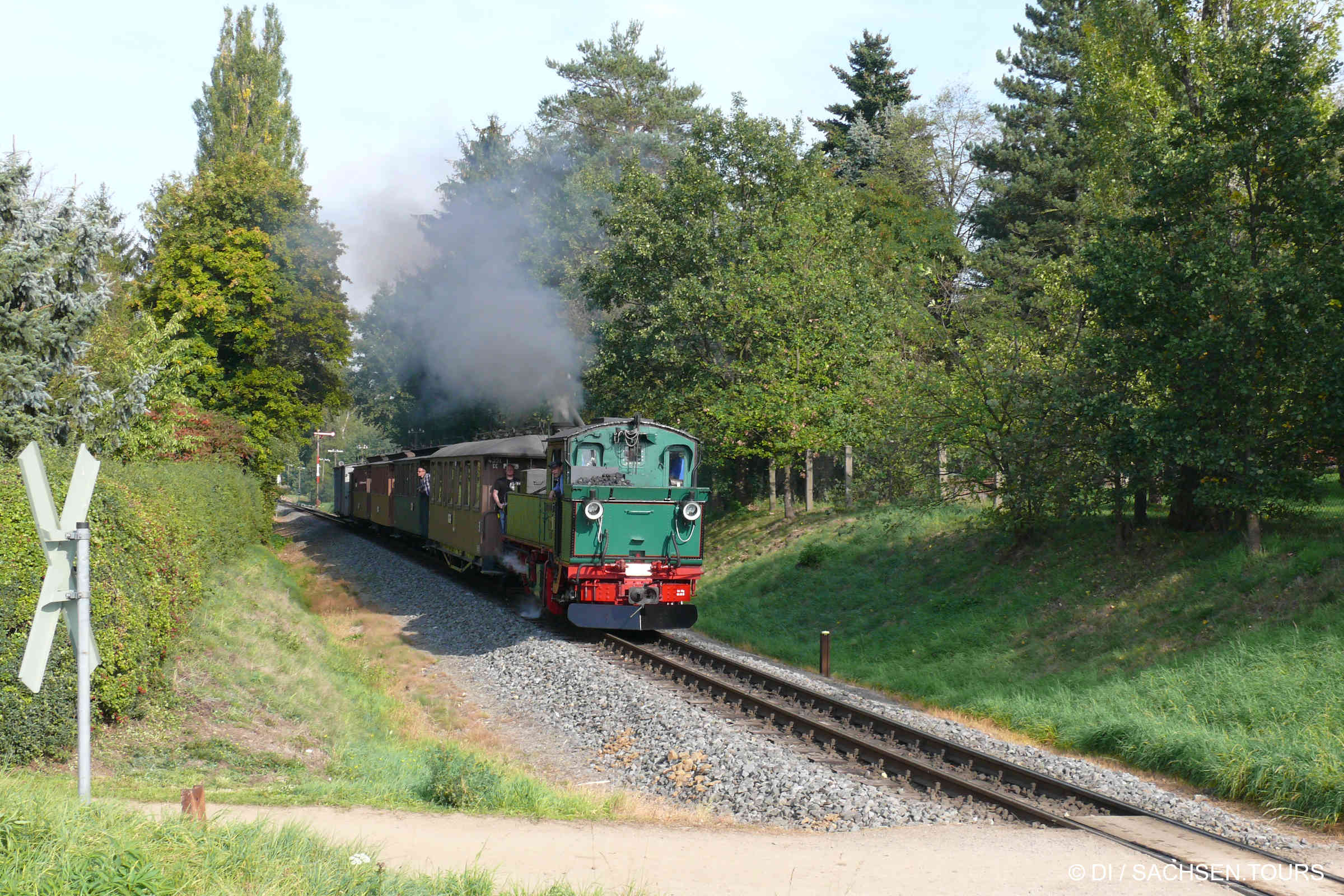 Lößnitzgrundbahn in Moritzburg