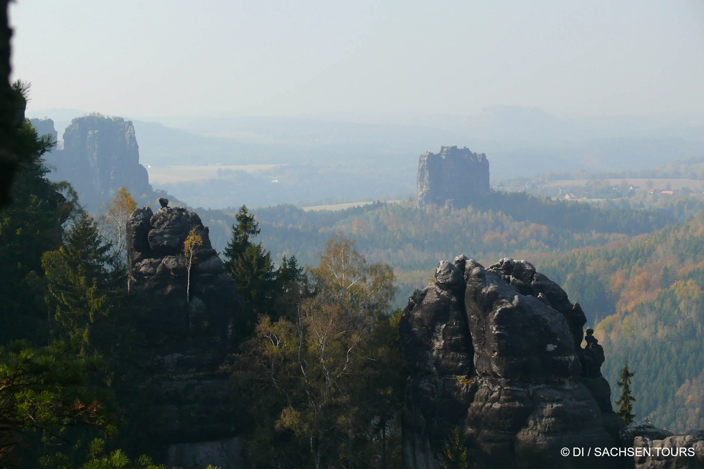 Blick auf die Falkensteine