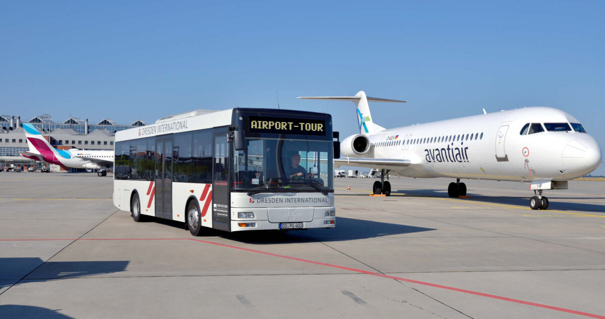 Flughafen Dresden Vorfeld