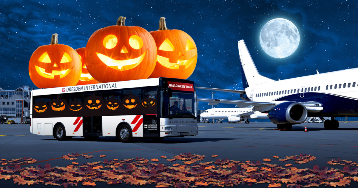 Halloween am Flughafen Dresden