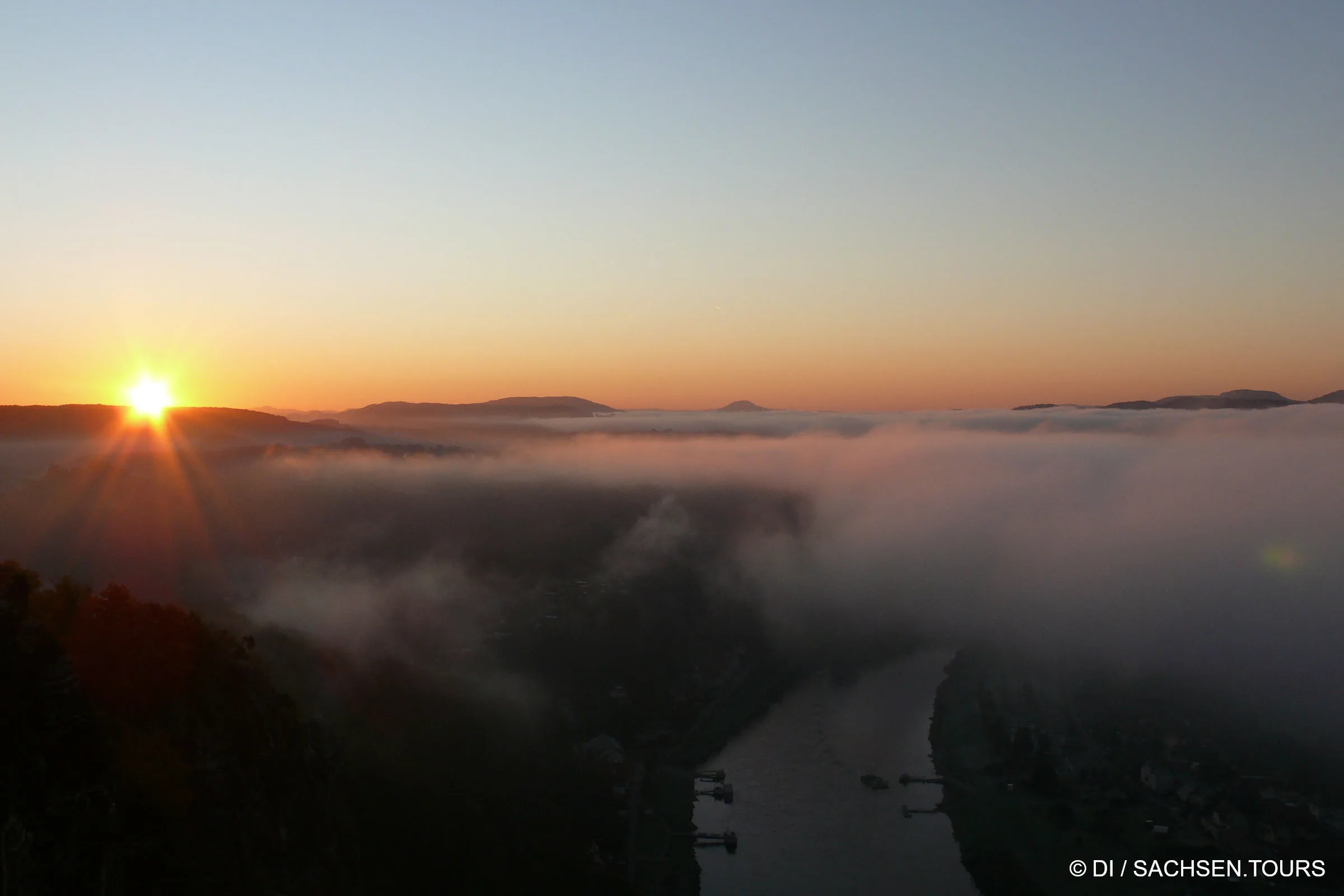 Sonnenaufgang von der Bastei