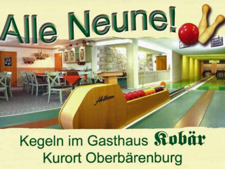 Kegeln im Gasthaus Kobär